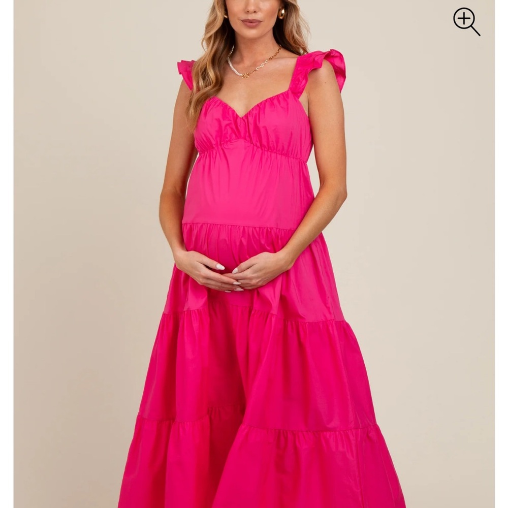 Vibrant Pink Maxi Dress